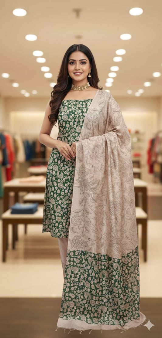 Kalamkari Screen print suit