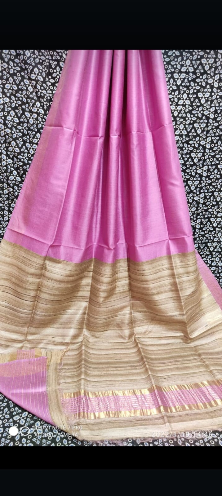 Pure Tassar gheecha silk saree