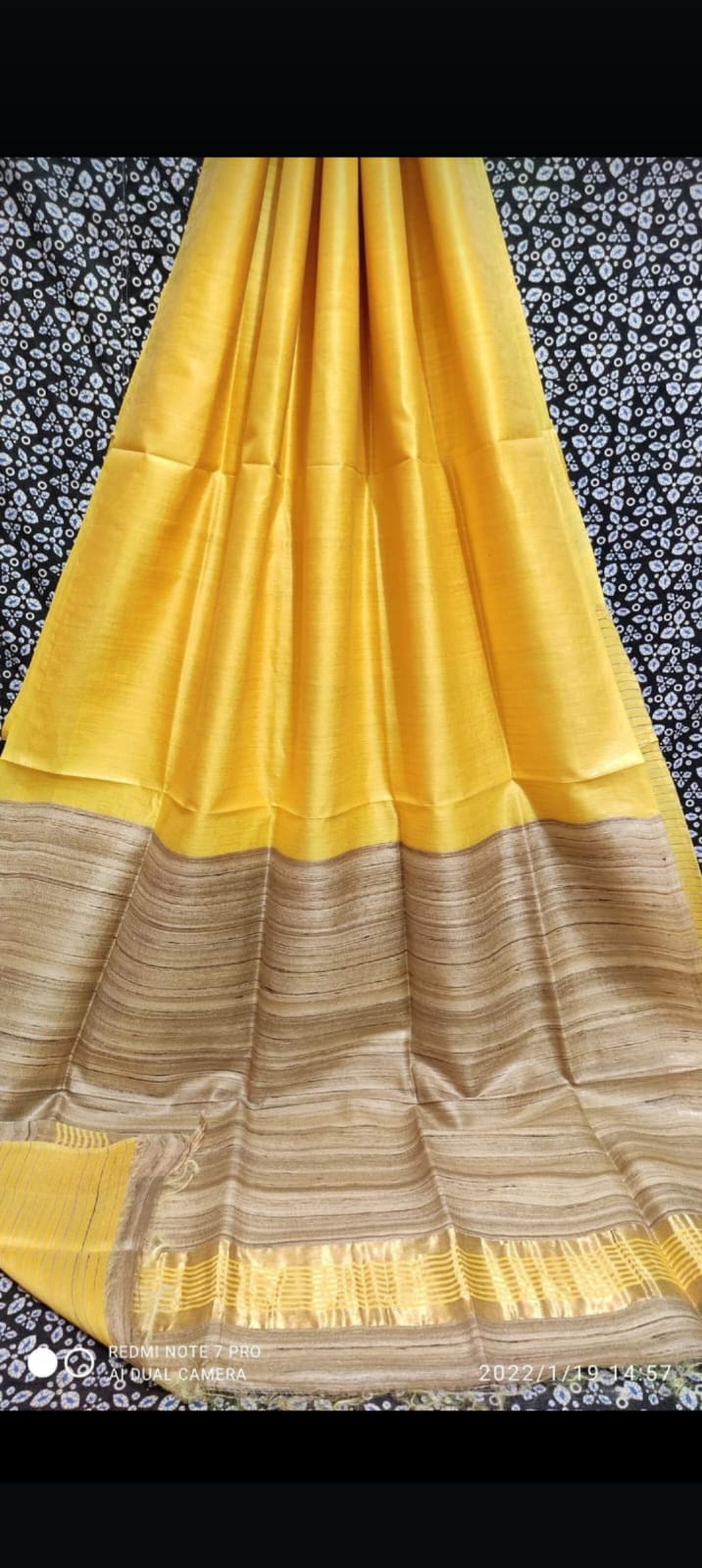 Pure Tassar gheecha silk saree